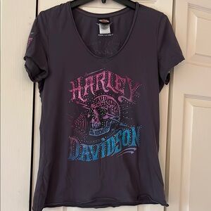Vintage Harley-Davidson Gray Short Sleeve Tee